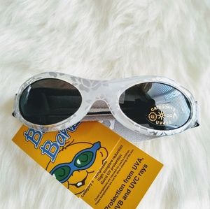 Baby Banz Infant Sunglasses with white flowers